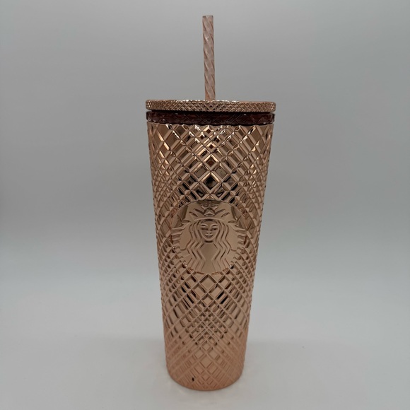 Starbucks Other - Starbucks 2023 Winter Holiday Jeweled 24oz Tumbler Cold Cup - Rose Gold